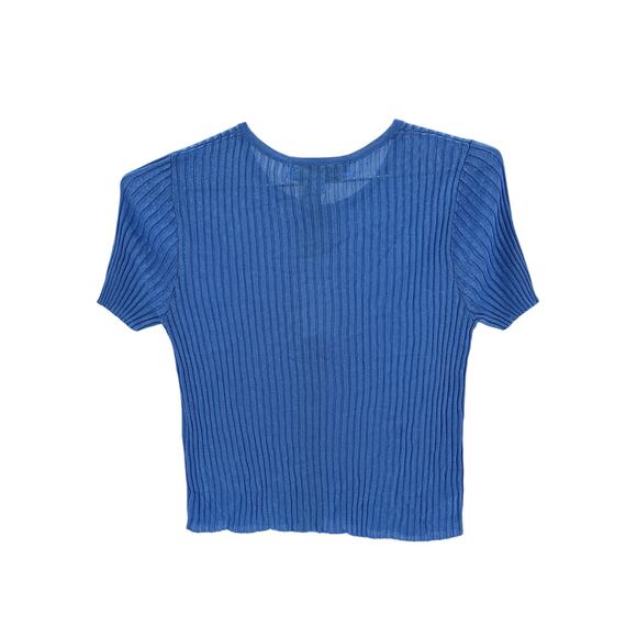Mother Of All 'Eline' Blue Viscose Top Size S - Picture 3 of 4